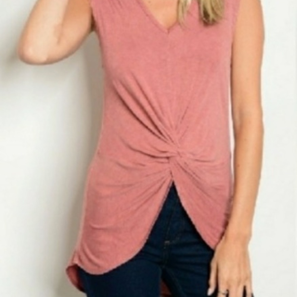 Ruched front dressy top